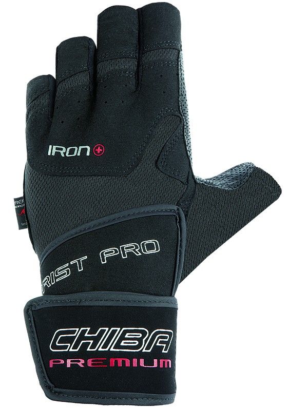 Chiba - 42146 Iron Plus (Schwarz) pirštinės