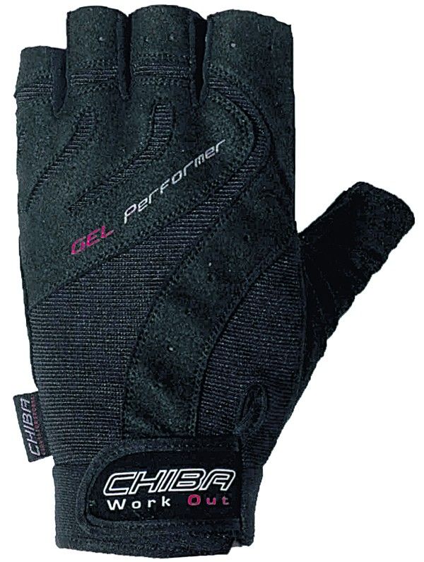 Chiba - 40160 Gel Performer (Juoda) pirštinės