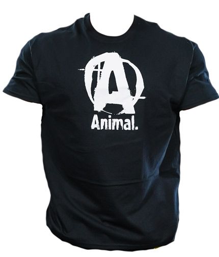 Universal Animal Basic Logo Tee Marškinėliai juodi