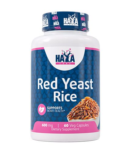 Haya Labs Red Yeast Rice (Raudonųjų mielių ryžių ekstraktas) 60 kaps.