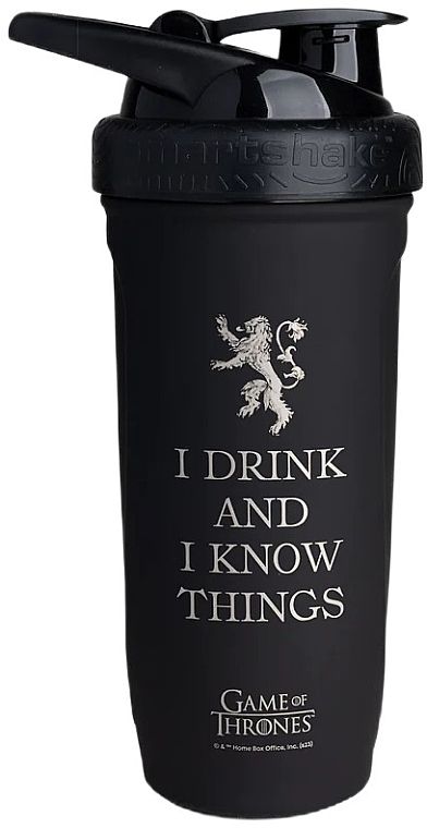 SmartShake Game Of Thrones I Drink And I Know Things Reforce Stainless Steel 900 ml.
