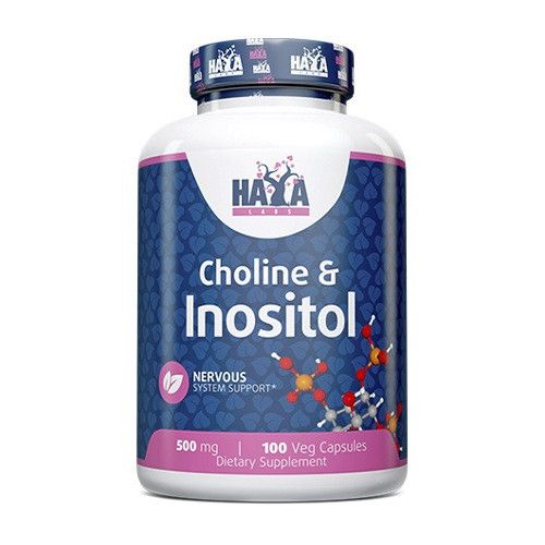 Haya Labs Choline & Inositol 100 kaps. (Cholino bitartratas ir Inozitolis) 