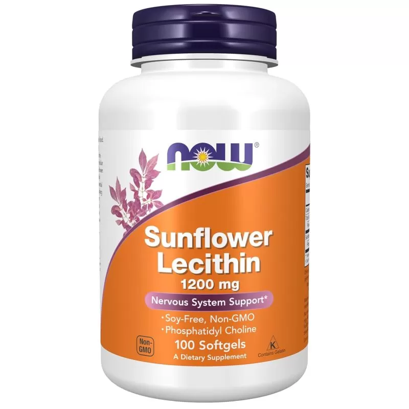 Now Sunflower Lecithin 100 kaps.