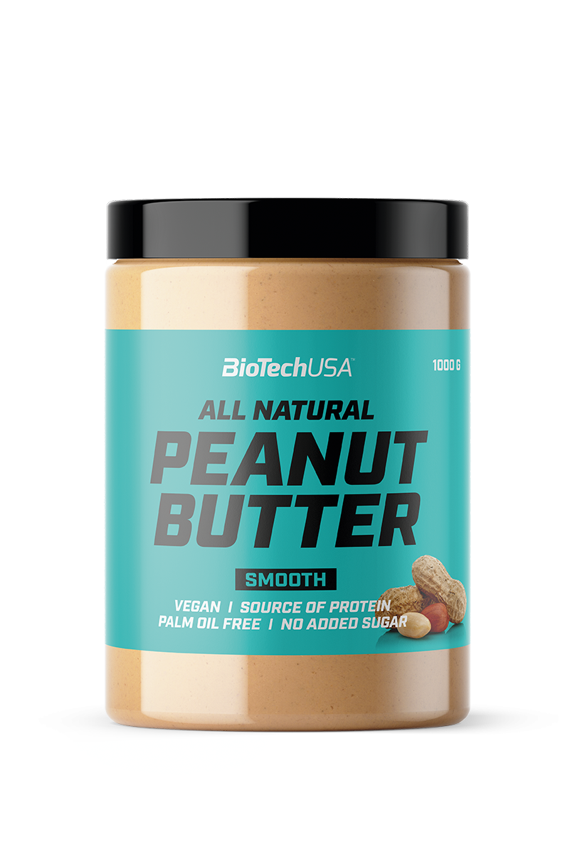 Biotech All Natural Peanut Butter, (žemės riešutų kremas) 1000 g